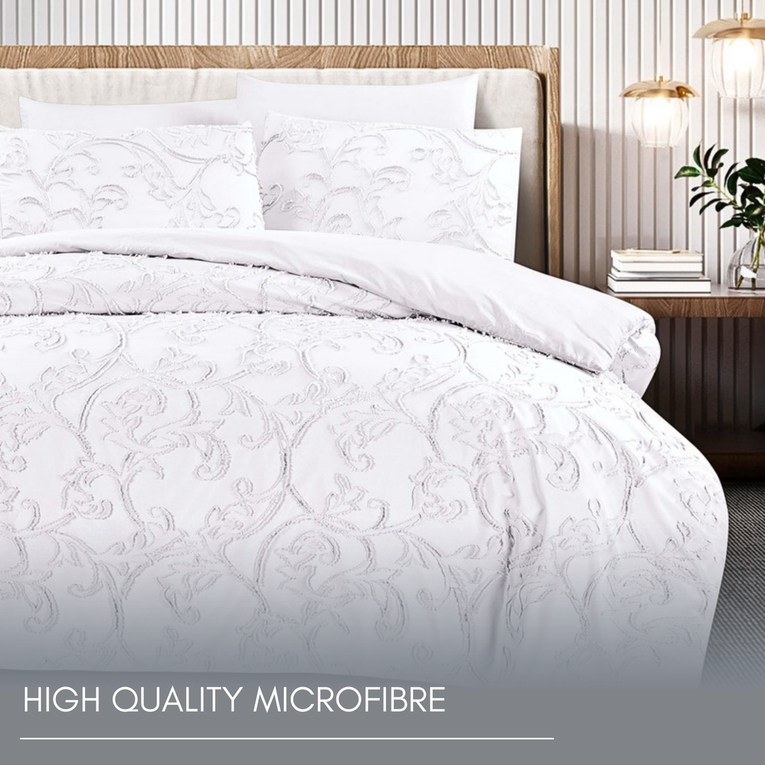 King Bedding Set with Duvet Cover 220x240 6 PCs King Size Fitted Bed Sheet Set (6FM29)