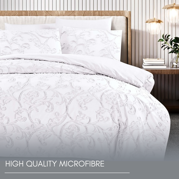 King Bedding Set with Duvet Cover 220x240 6 PCs King Size Fitted Bed Sheet Set (6FM29)