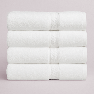 4 PCs Premium Bath Towels Set, Towel 70cm x 140cm,100% Cotton Hotel & Spa Towels