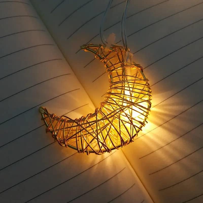 MOONCEE 10LED Ramadan Decoration String Light, Curtain Fairy String Light Ramadan Kareem Eid Mubarak