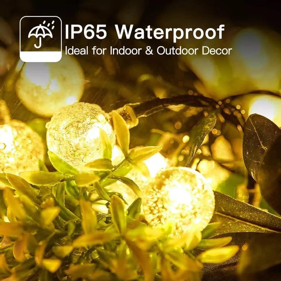 MOONCEE 30 LED Solar String Lights With Lighting Modes, Decor Light Outdoor Waterproof- 6 M
