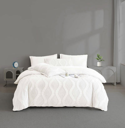 King Bedding Set with Duvet Cover 220x240 King Size Fitted Sheet 6 PCs (6FM1)