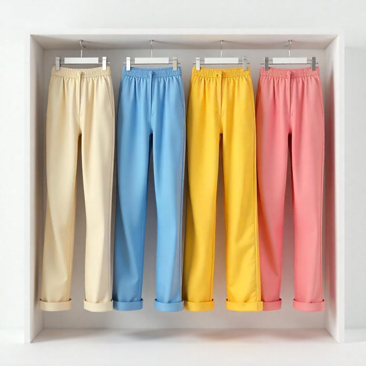 Premium High-Grade Wooden Pants Hangers - Non-Slip Grip With Adjustable Metal Clips