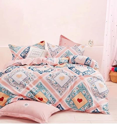 Classy Floral King Size Bedding Set 6 PCs – Premium Quality & Soft Fabric Bed Set (6FS50)