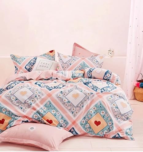 Classy Floral King Size Bedding Set 6 PCs – Premium Quality & Soft Fabric Bed Set (6FS50)