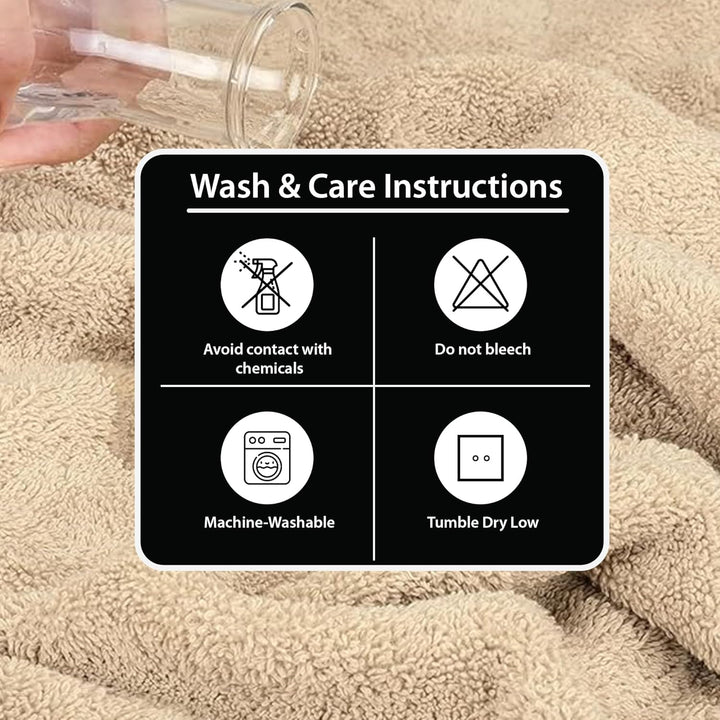 6 PCs Premium Hand Towels Set, 600 GSM Extra Large Hand Towels 40cmx70cm 100% Cotton Soft