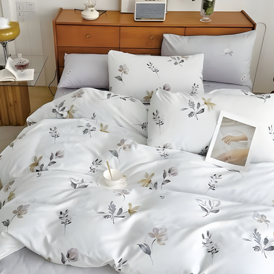 King Bedding Set 6 PCs with 220x240cm Duvet Cover, Fitted Sheet & Bed Sheet (6FS82)