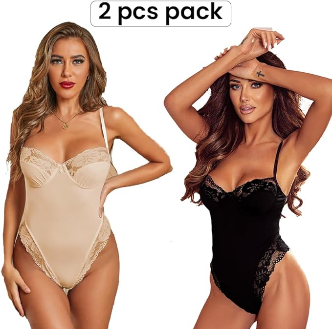 LASASSY 2Pcs Body Shaper With Bra for Women Body Bracer Shapewear for Women