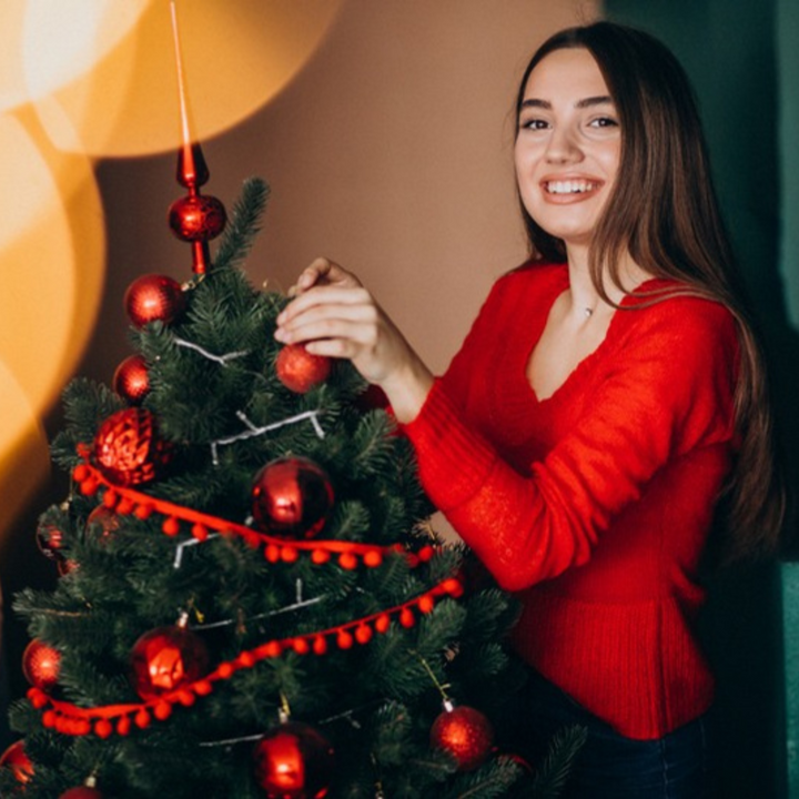 30 Pcs Red Christmas Tree Ornaments – Shatterproof Hanging Balls for Holiday Décor