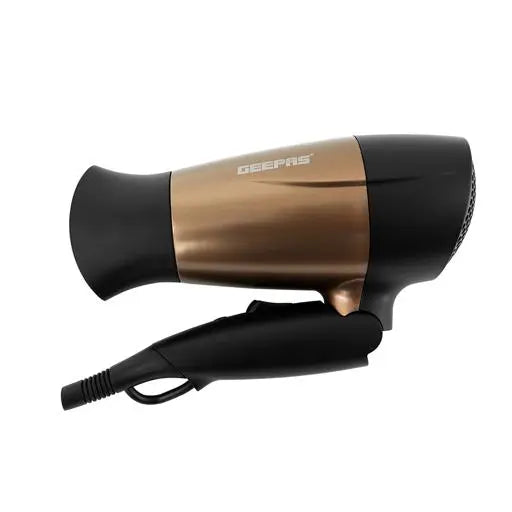 Geepas Mini Hair Dryer with Foldable Handle Cool Shot Function- 1600W