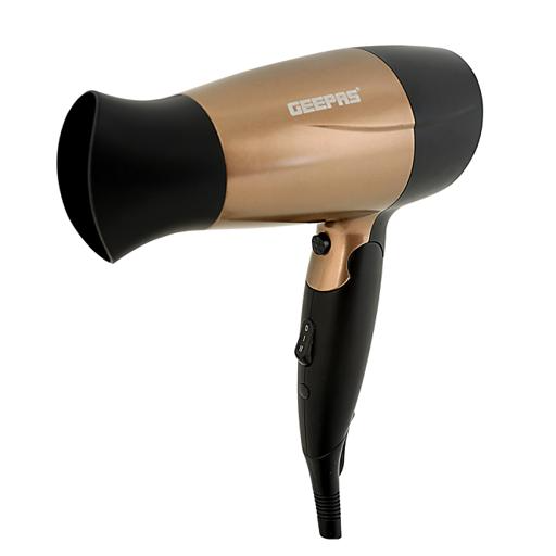 Geepas Mini Hair Dryer with Foldable Handle Cool Shot Function- 1600W