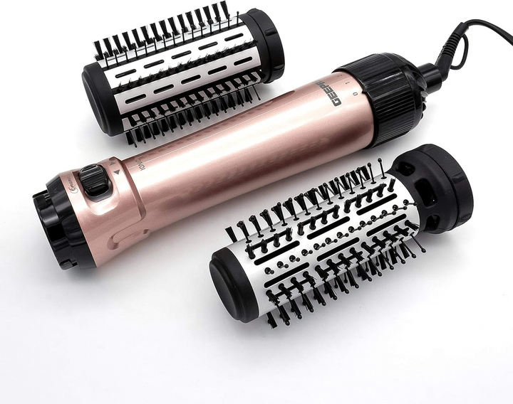 Geepas Hot Hair Styler Dual Rotating Hair Brush Cool Function