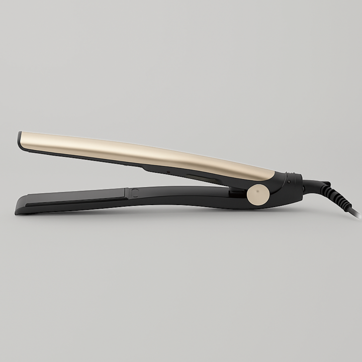 Geepas Premium Hair Straightener with Sleek Gold Finish – Fast Heating & Easy Styling Tool