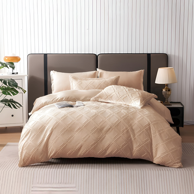 King Size Bed Sheet Set 6 PCs with Duvet Cover 220x240 – Premium Bedding Set (6FM38)