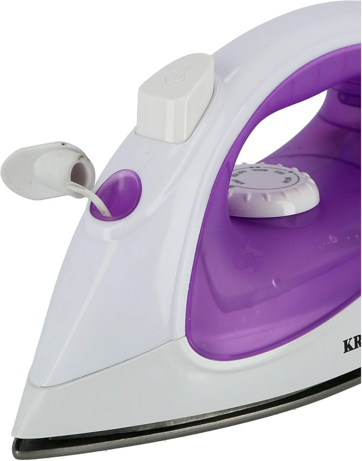 Krypton Clothes Iron Non Stick Soleplate Iron, Self Clean Function, Steam Control 1200W