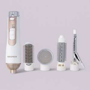 Krypton hair styling tool with interchangeable attachments 