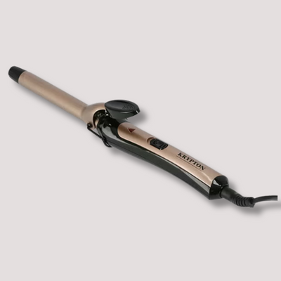 Krypton Hair Curler with Ceramic Coating – 25W, Black & Beige (KNH5360)