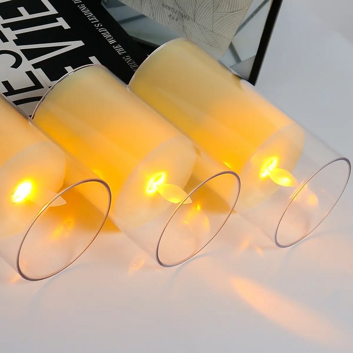 Mooncee 3-Piece Flameless LED Candles w/ Remote — Swinging & Remote Control