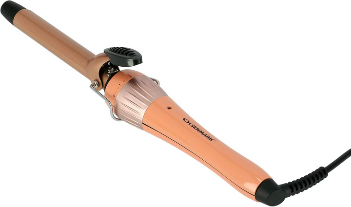 Olsenmark Hair Curler With Ceramic Coating, Temp Control, 360 Degree Swivel Cord