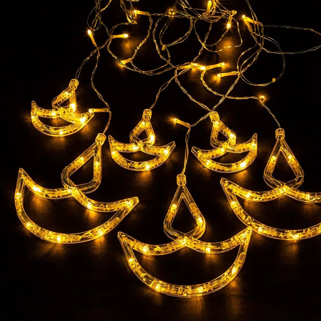 Diwali Diya 138 LED String Lights – Warm Decorative Fairy Lights for Home & Festival