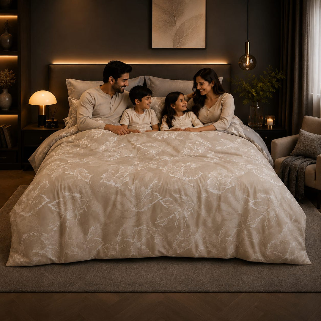 6 PCs King Size Luxury Jacquard Bedding Set with Duvet, Fitted Sheet &amp; Pillowcases (6FS197)