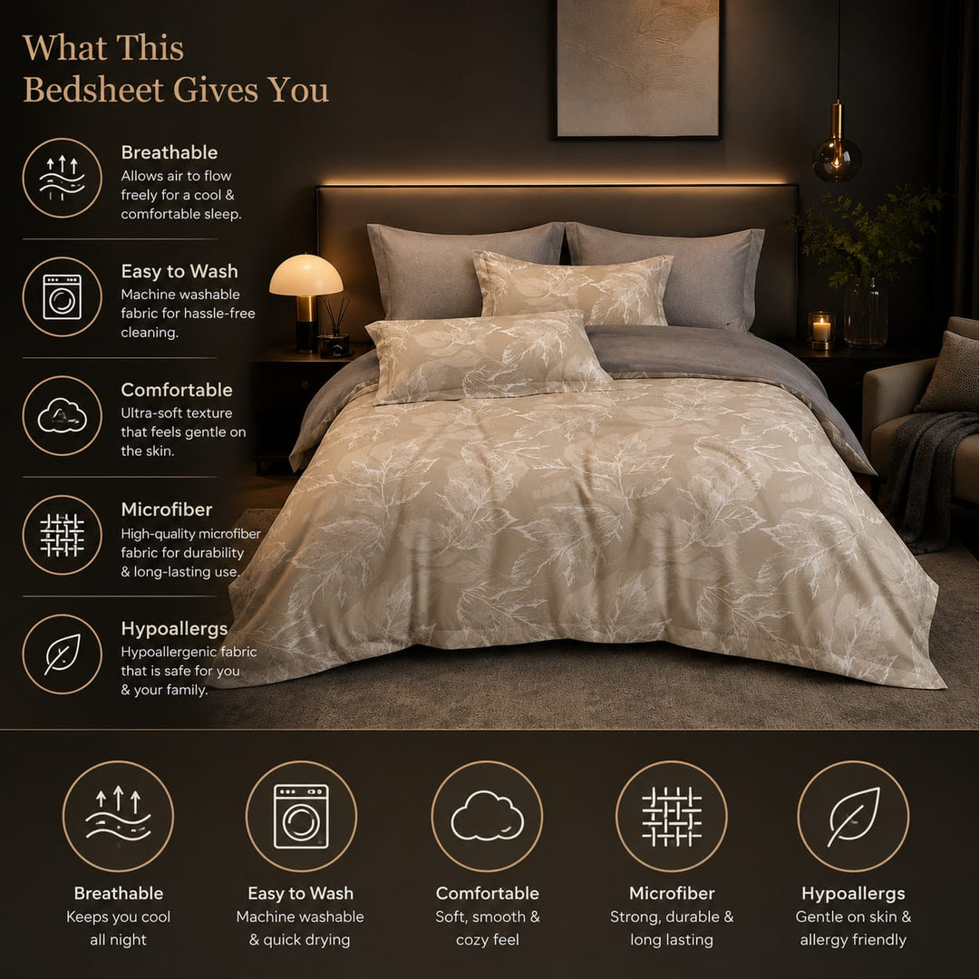 6 PCs King Size Luxury Jacquard Bedding Set with Duvet, Fitted Sheet &amp; Pillowcases (6FS197)