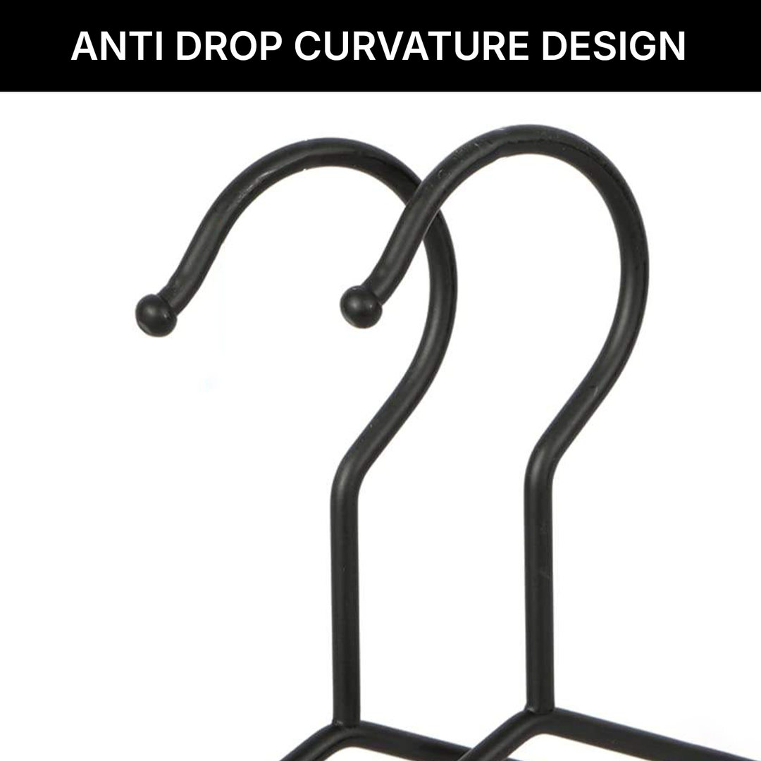 Premium Metal & Wood Wide Shoulder Hangers Set – Seamless Non-Slip Design for Suits