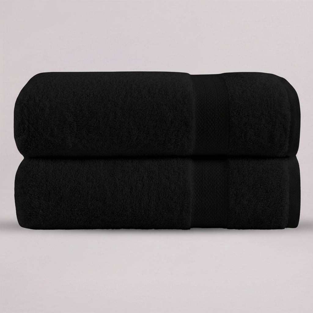 مجموعة من 4 مناشف حمام فاخرة، منشفة 70 سم × 140 سم، مناشف فنادق ومنتجعات صحية مصنوعة من القطن بنسبة 100%