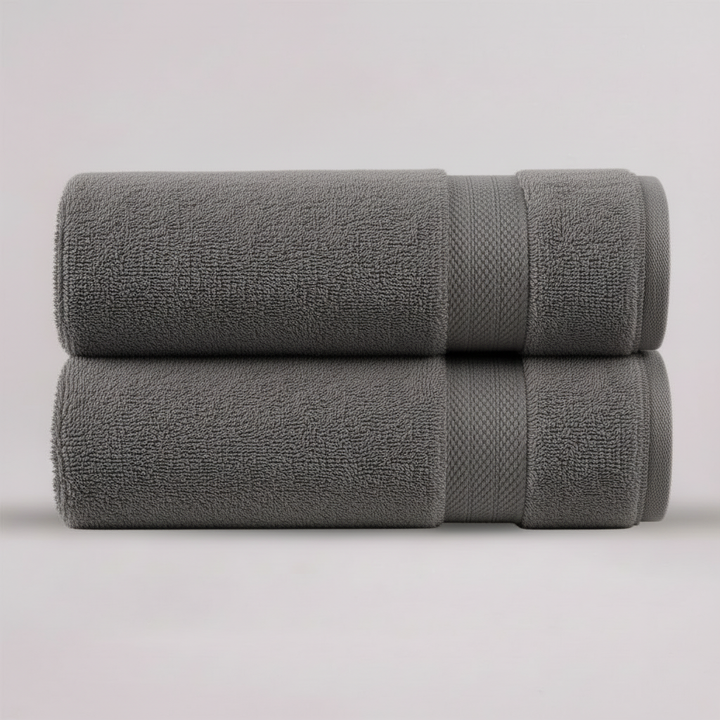 مجموعة من 4 مناشف حمام فاخرة، منشفة 70 سم × 140 سم، مناشف فنادق ومنتجعات صحية مصنوعة من القطن بنسبة 100%