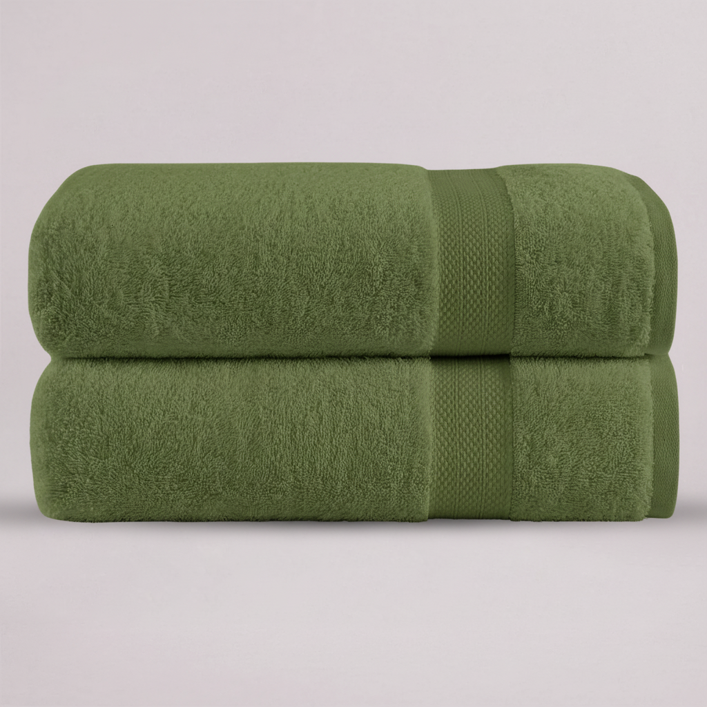 مجموعة من 4 مناشف حمام فاخرة، منشفة 70 سم × 140 سم، مناشف فنادق ومنتجعات صحية مصنوعة من القطن بنسبة 100%