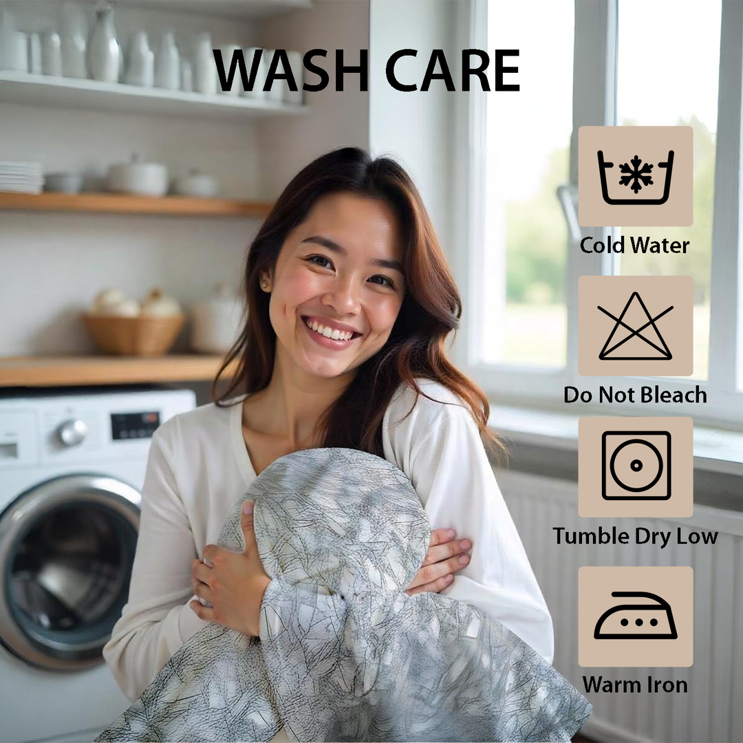 King Size Bedding Set – Elegant 6 PCs Duvet Cover, Fitted Sheet and Pillowcase  (6FS154)