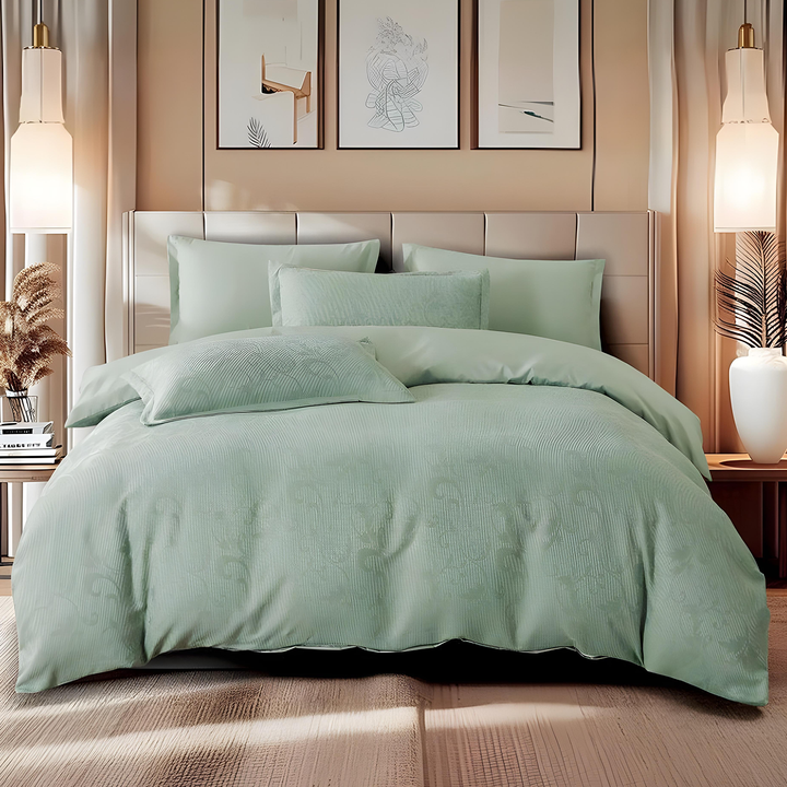 King Bedding Sets with Duvet Cover 220x240 King Size Fitted Bed Sheets 6 PCs (6FM59)