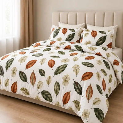 6 PCs King Size Cotton Blend  Comfort Bedsheet Set with Fitted Sheet & Pillowcases (6FS199)