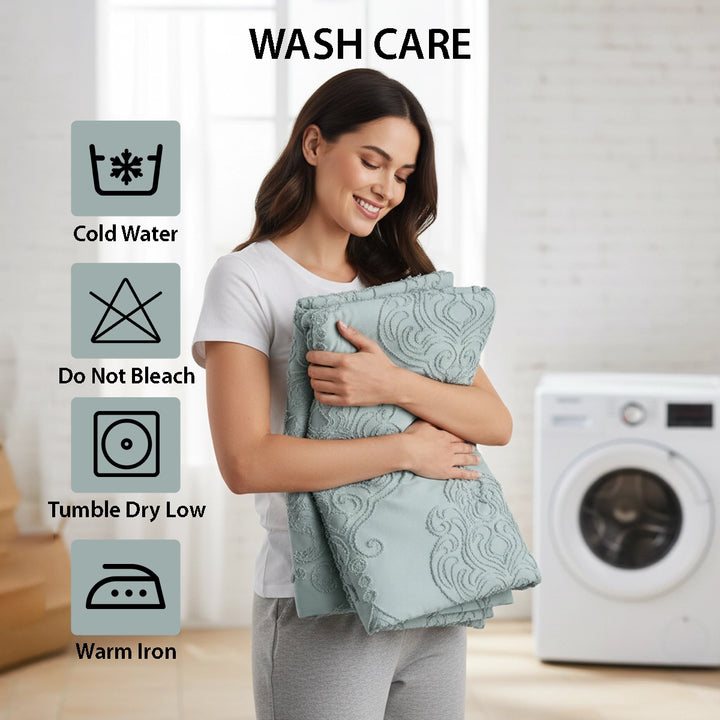 King Bedding Set with Duvet Cover 220x240 6 PCs  Fitted Bed Sheet Set (6FM27)