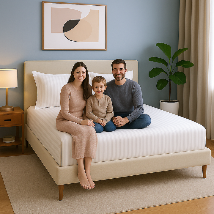 100% Combed Cotton 300 TC Hotel Fitted Sheet Set with Pillowcases
