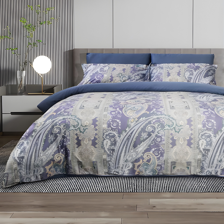 6 PCs King Printed Bedding Set – Duvet Cover, Pillowcase  & Fitted Sheet Included (6FS94)