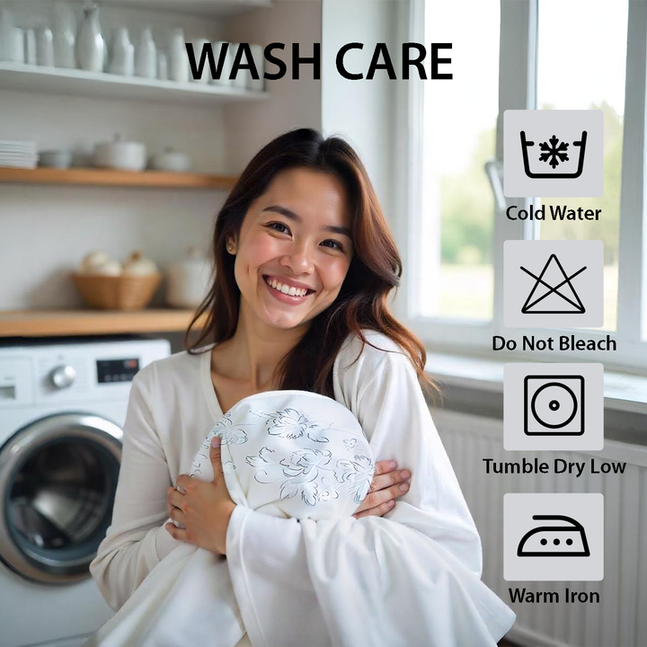 6 PCs Royal White Embroidered  King Bedding Set with Pillowcase for Elegant Homes (6ES72)