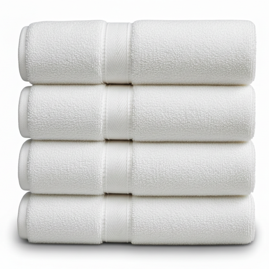white spa towels suitable for spa and massage use