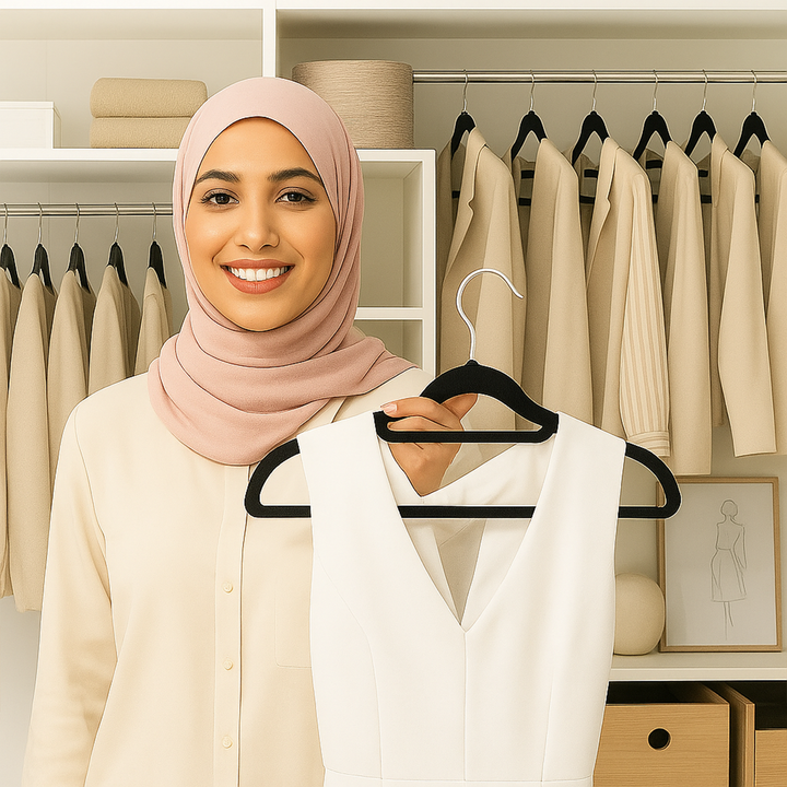 MOONCEE Premium Velvet Non-Slip Hangers – Ideal for Clothes, Coats & Pants