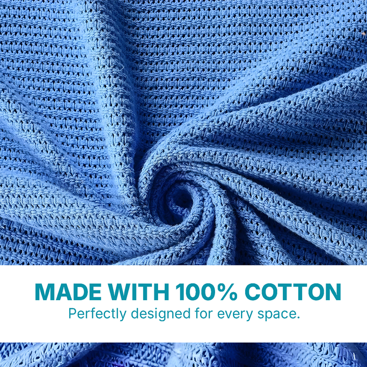 Lightweight Cotton Thermal Blanket – Perfect for Everyday Home & Hospitality Use