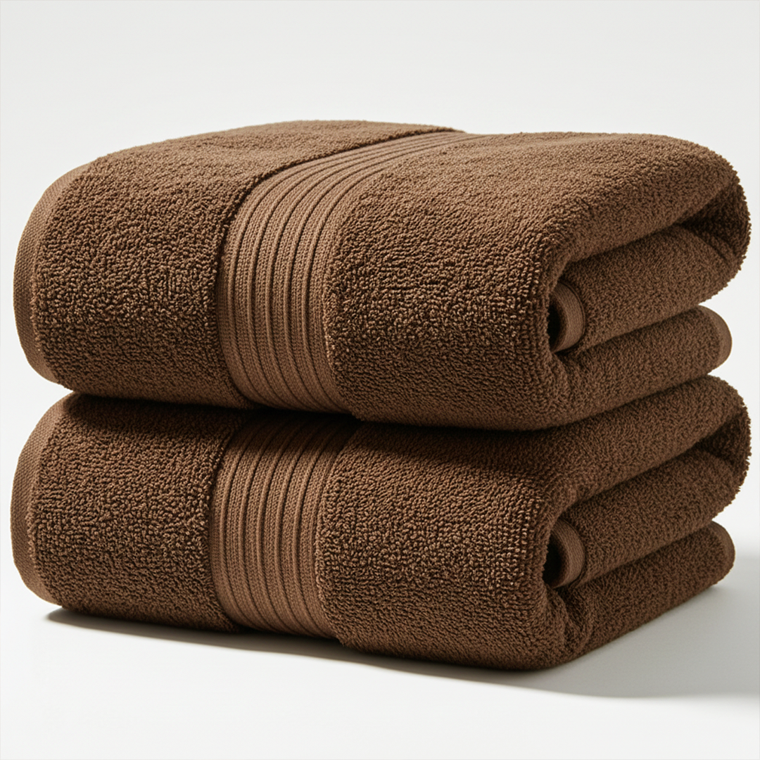 Luxury White Spa Bath Towels 90cm x 180cm – 2 PCs Jumbo Size, 600 GSM & 100% Cotton