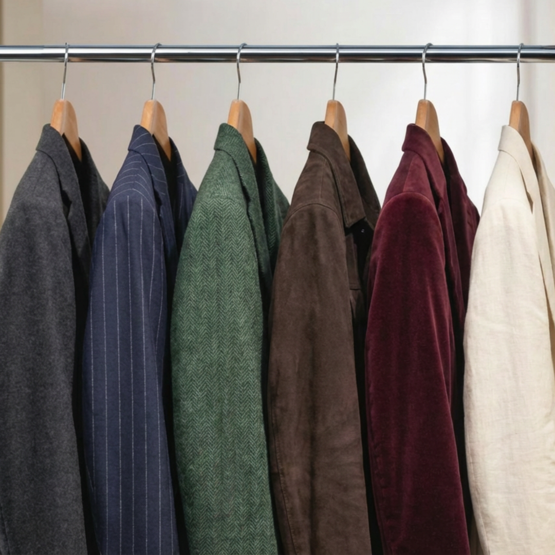 Premium Wooden Hangers Set – Durable, Anti-Slip & Ideal for Jackets, Suits, Coats (Natural)