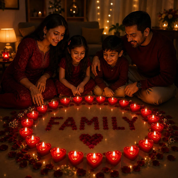 24 PCs Heart Shaped Flameless LED Candles for Romantic Home Decoration and Special Occasions