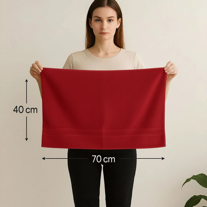 6 PCs Premium Hand Towels Set, 600 GSM Extra Large Hand Towels With 100% Soft Cotton