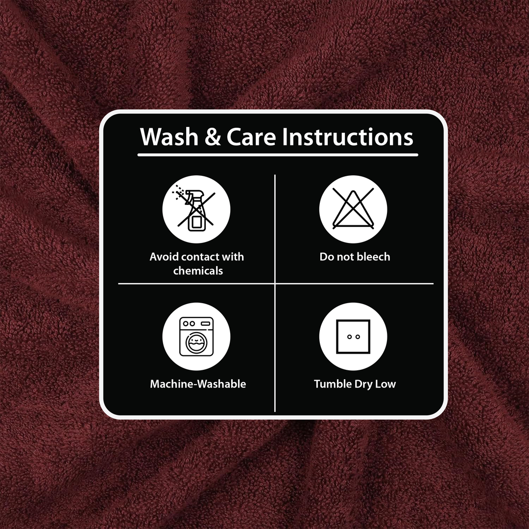 Luxury White Spa Bath Towels 90cm x 180cm – 2 PCs Jumbo Size, 600 GSM & 100% Cotton