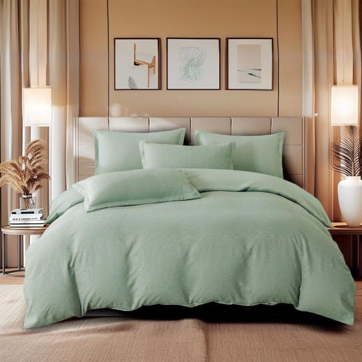 King Bedding Sets with Duvet Cover 220x240 King Size Fitted Bed Sheets 6 PCs (6FM57)