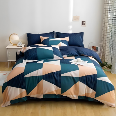 Stylish 6 Pcs Bedding Set – King Size with Duvet Cover, Sheet & 4 Pillowcases (6FS140)