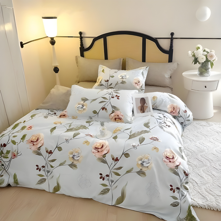 Pure Linen Bed Sheets Set 6 PCs - Soft, Breathable, and Durable for Ultimate Comfort(6FS118)