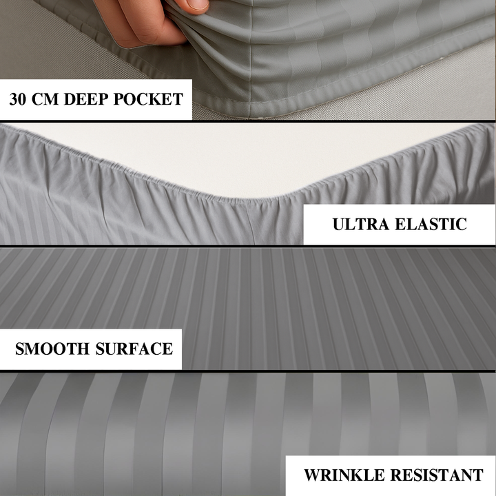 Hotel-Quality Premium Fitted Sheet – Deep Pockets, Smooth & Durable Fabric