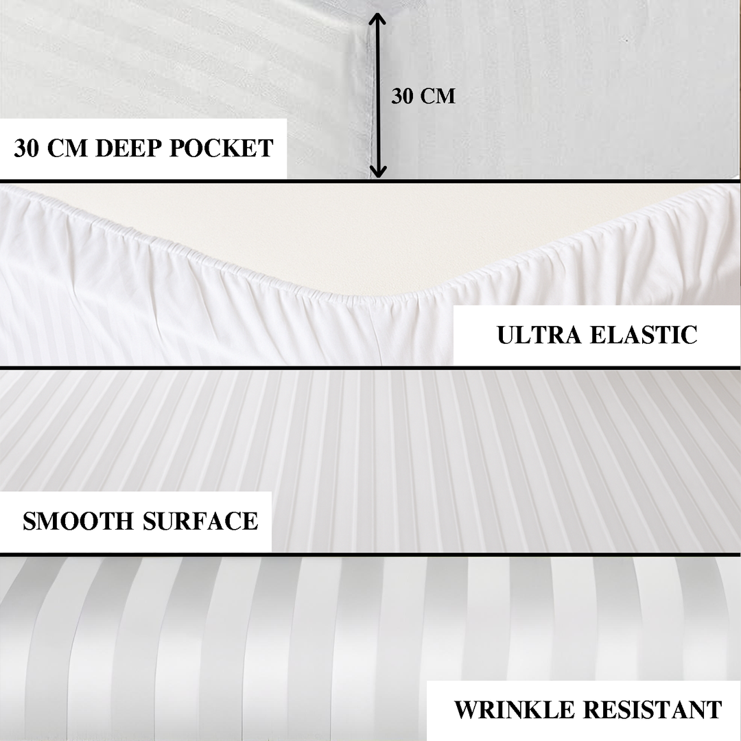 Hotel-Quality Premium Fitted Sheet – Deep Pockets, Smooth & Durable Fabric